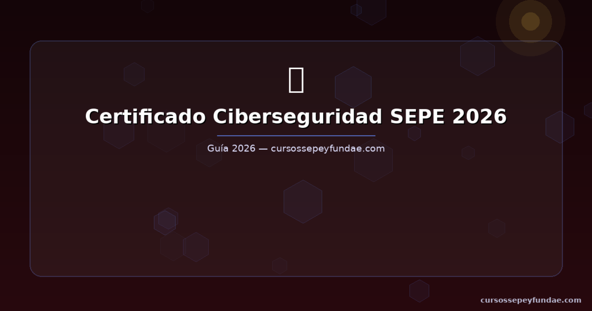 Certificado de Ciberseguridad con FUNDAE: formación bonificada para trabajadores 2026