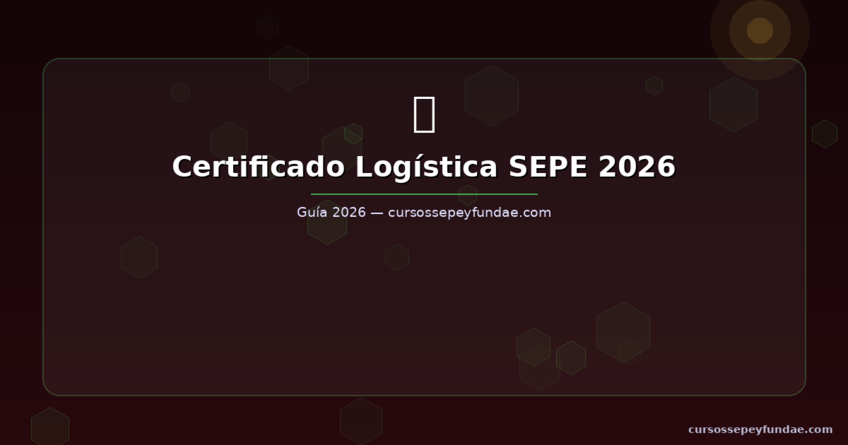 Certificado de Logística y almacén con FUNDAE: formación bonificada para trabajadores 2026