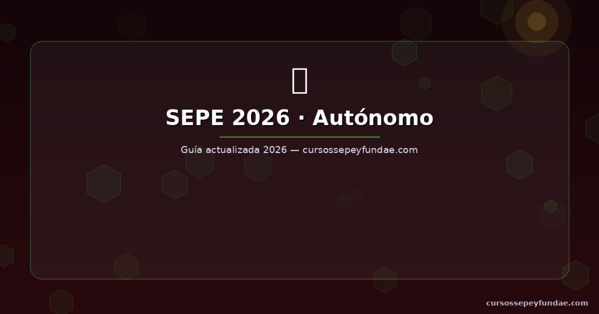 Cursos FUNDAE para autónomos 2026 — bonificación en cese de actividad