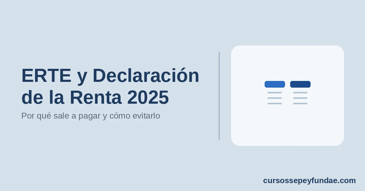 ERTE y Declaración de la Renta 2025 | Por qué sale a pagar y cómo evitarlo | CursosSEPEyFundae.com